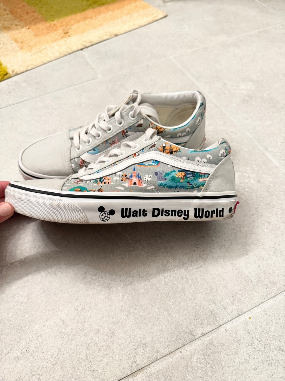 Disney Kids' Grey Canvas Skate Shoes